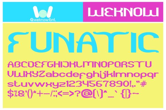 Funatic: A Playful Font That Adds Joy to Your Designs
