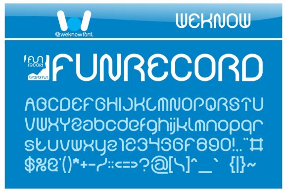 Funrecord: A Unique Display Font for Creative and Professional Use