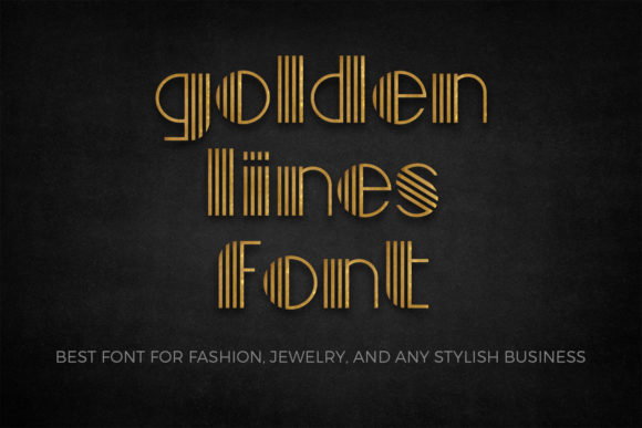 Golden Lines: A Unique Display Font That Elevates Design