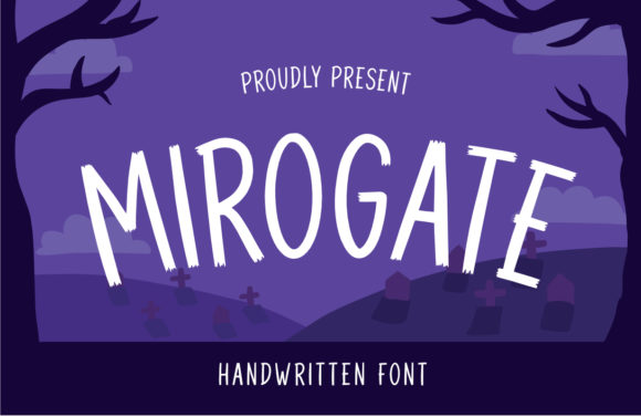 Introducing Mirogate: A Halloween-Themed Display Font for Creative Professionals
