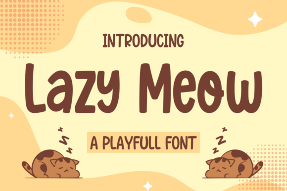 Lazy Meow: A Playful Font for Creative Expression