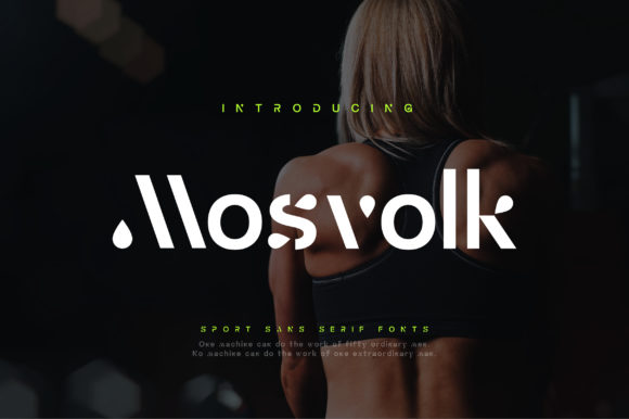 Mosvolk: A Minimal and Modern Display Font That Elevates Design