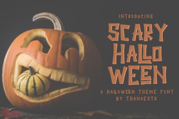Scary Halloween: A Bold Display Font for Eye-Catching Designs
