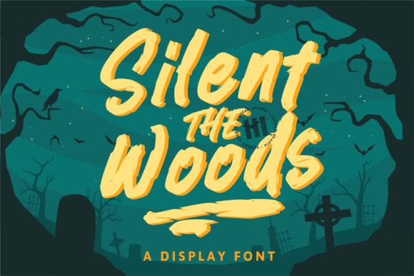 Silent the Woods Font: A Bold Display Font for Creative Impact