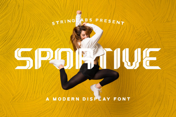 Sportive: A Playful and Modern Display Font for Versatile Design Needs
