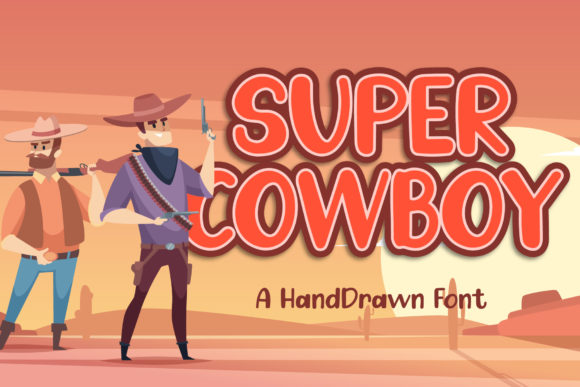 Super Cowboy: A Cute and Fun Display Font for Creative Projects
