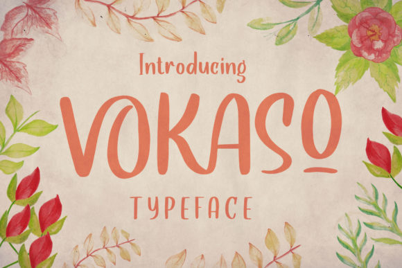 Vokaso: A Simple and Thick Lettered Display Font for Versatile Design